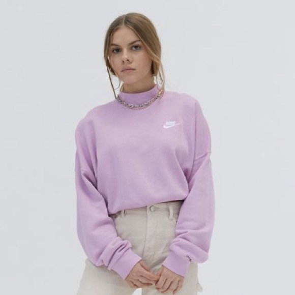 Nike Tops - Nike Sportswear Essential Fleece Mock Neck Sweatshirt Sz L